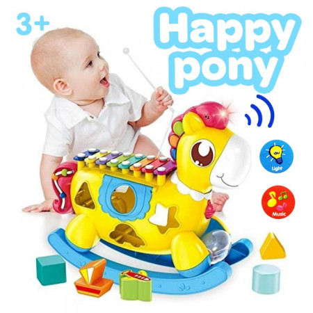 Happy Pony Xylophone Musical Instrument 