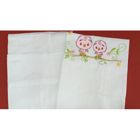 2 ROLLER PILLOW CASE-( BANKOK MUSLIN)