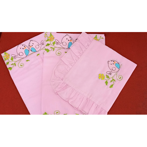 2 ROLLER PILLOW AND 1 PILLOW CASE