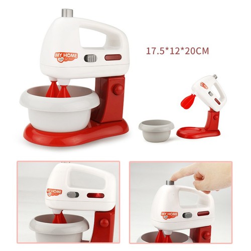 Battery Operated Mixer Bowl Food Processing Toy 