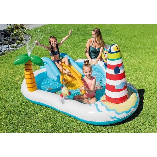 Intex pool with slider
