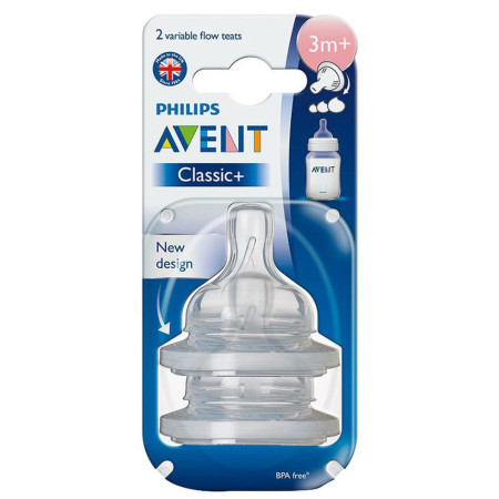 PHILIPS AVENT CLASSIC+ 3M+ VERIABLE TEATS