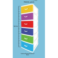 6 Tier Plastic Drawer