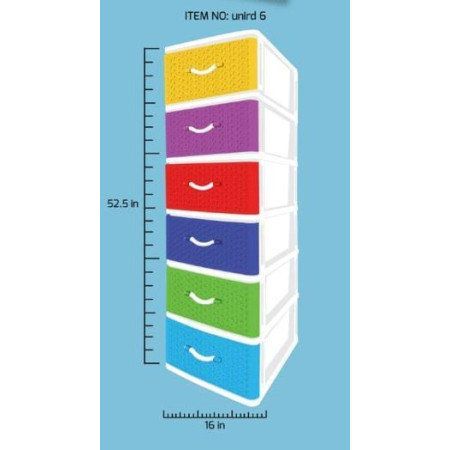 6 Tier Plastic Drawer