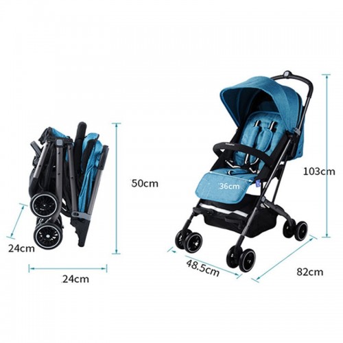 BAOBAOHAO M1 One-Hand Fold Light Baby Stroller